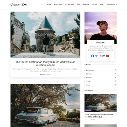 bootstrap 4 blog html template