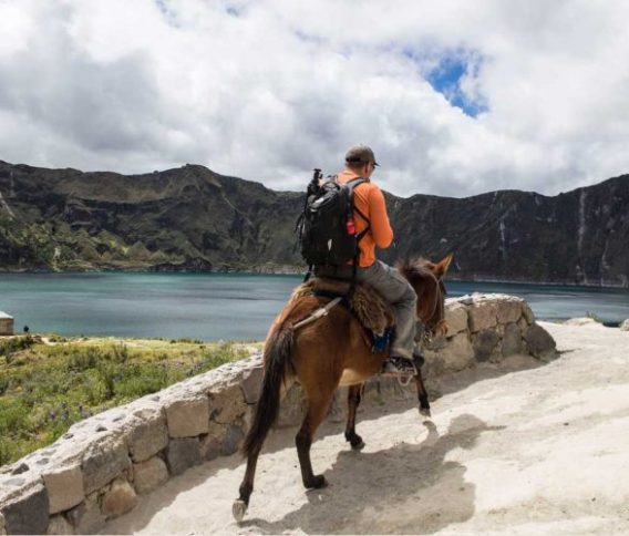 Ride a horse and surround the beautiful and cool lake
