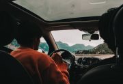 Experience a vacation to the mountain by driving a car with friends